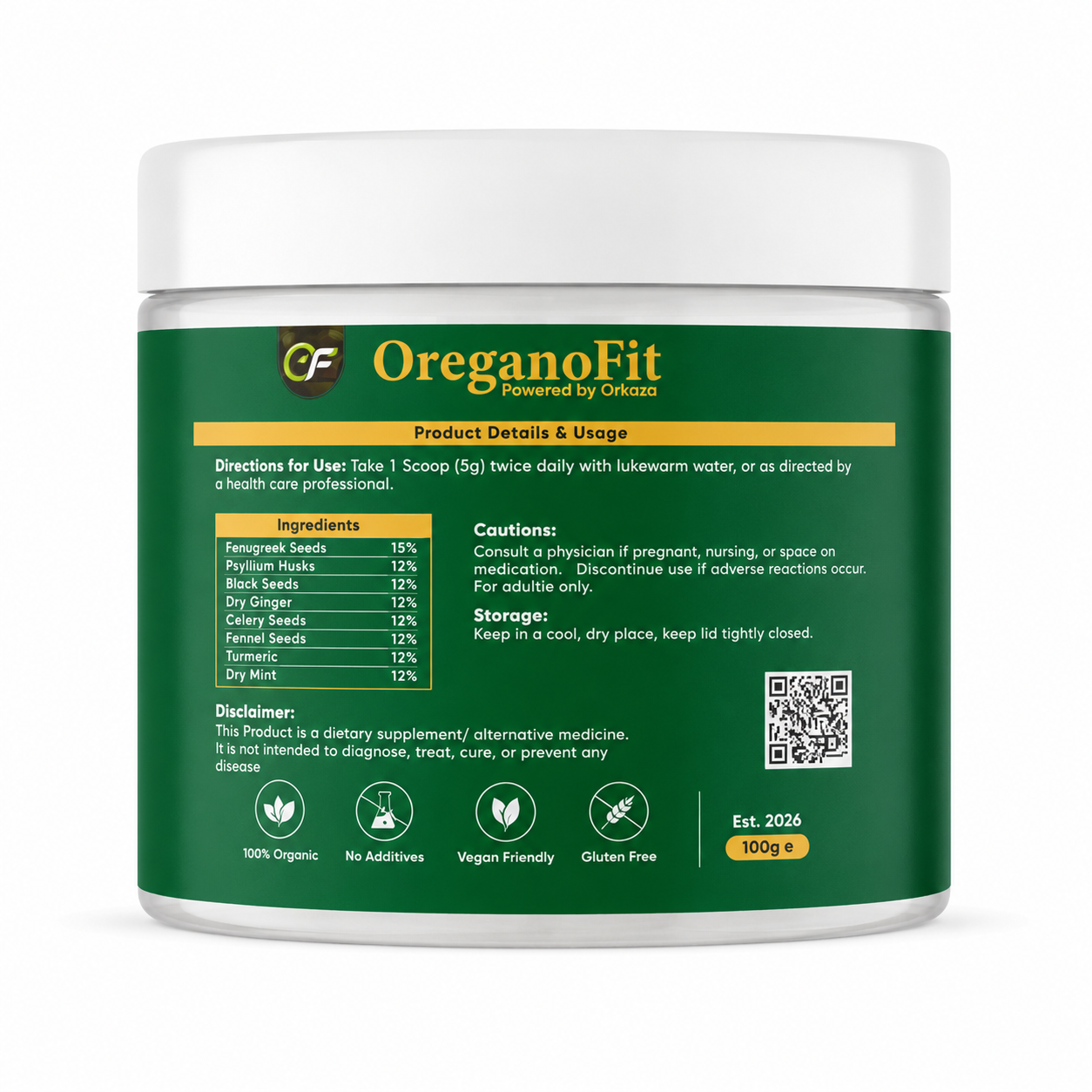 My T Fit | Natural Herbal Powder Blend | 100g | 1 Pack