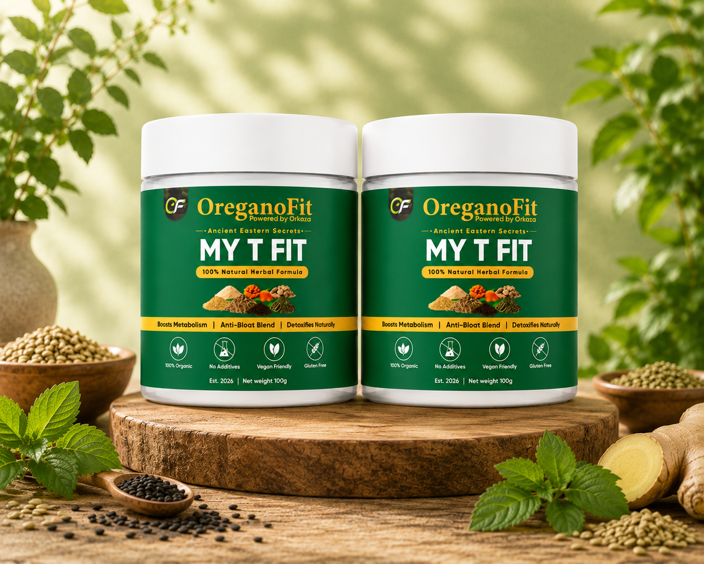 My T Fit | Natural Herbal Powder Blend | 100g Each | 2 Pack
